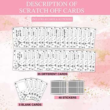 Eyouyeqi Bachelorette Party Games, Cartoon Graffiti Bridal Shower Scratch Off Game Card, Party Out A...