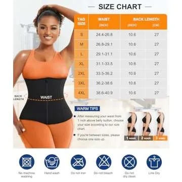 TrainingGirl Waist Trainer for Women Lower Belly Waist Trimmer Corset Tummy Wrap Workout Sweat Belt Band Sports Sauna Suit