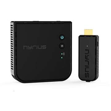 Nyrius Aries Prime Wireless Video HDMI Transmitter & Receiver for Streaming HD 1080p 3D Video & Digi...