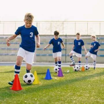 Faswin 30 Pack Bright Plastic Traffic Cones for Events