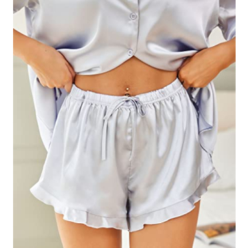 HOTOUCH Women's Satin Pajama Set - Luxurious Comfort and Style