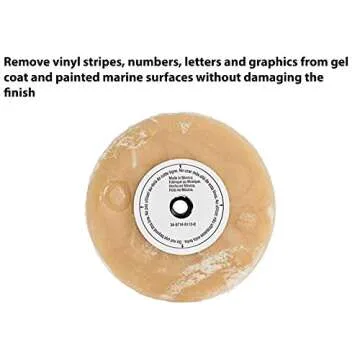 3M Stripe Off Wheel – Adhesive Remover – Eraser Wheel – Removes Decals, Stripes, Vinyl, Tapes and Graphics – 4” diameter x 5/8” thick – 07499 – Pack of 1