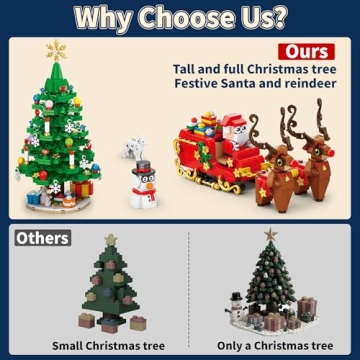 Advent Calendar 2025 Christmas Tree Building Blocks Set