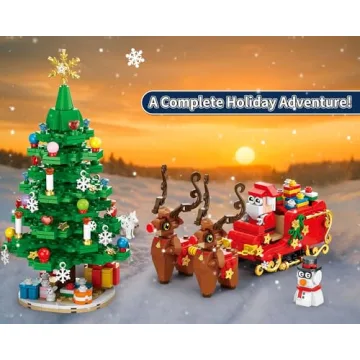 Advent Calendar 2025 Christmas Tree Building Blocks Set