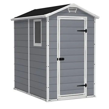 Keter Manor 4x6 Resin Outdoor Storage Shed for Pristine Storage Solutions