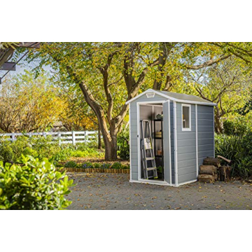 Keter Manor 4x6 Resin Outdoor Storage Shed Kit