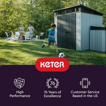 Keter Manor 4x6 Resin Outdoor Storage Shed Kit