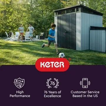 Keter Manor 4x6 Resin Outdoor Storage Shed Kit