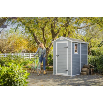 Keter Manor 4x6 Resin Outdoor Storage Shed Kit