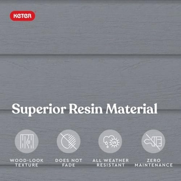 Keter Manor 4x6 Resin Outdoor Storage Shed Kit