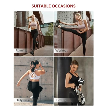 Yvette High Impact Criss Cross Sports Bra for Comfort and Support