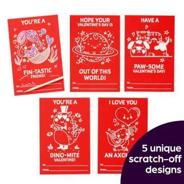 Fun Scratch-and-Play Valentine's Hidden Pictures for Kids