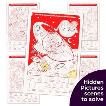 Fun Scratch-and-Play Valentine's Hidden Pictures for Kids