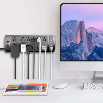 Power Strip Surge Protector with USB Ports