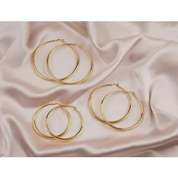 Shop MILLA 14K Gold Hoop Earrings for Women