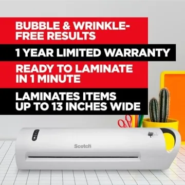 Scotch Thermal Laminator for Projects with 20 Pouches