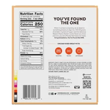 ONE Protein Bars, Reese's Peanut Butter Lovers for Fitness