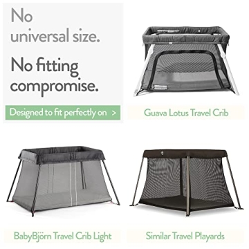 Travel Crib Fitted Sheets for Baby Bjorn and Guava Lotus