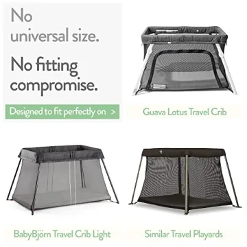 Travel Crib Fitted Sheets for Baby Bjorn and Guava Lotus