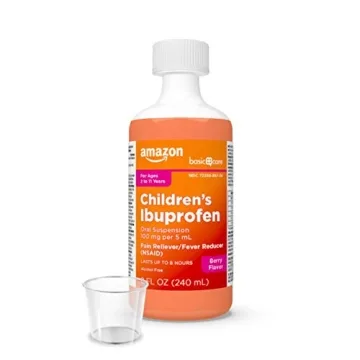 Amazon Basic Care Children's Ibuprofen Berry Flavor 100 mg