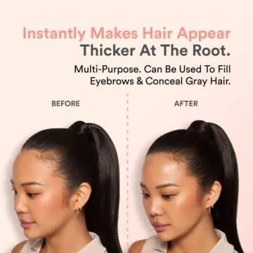 INH Filling Fine Hair Thickening Powder Stick For Men & Women, Concealer For Hair Loss, Thinning, Bald Spots, Graying Roots | Get Instant Results, 10x Fuller Hair In Seconds, Long lasting, Water-Proof