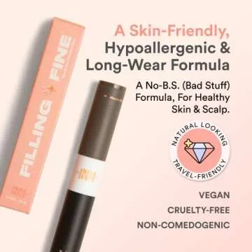 INH Filling Fine Hair Thickening Powder Stick For Men & Women, Concealer For Hair Loss, Thinning, Bald Spots, Graying Roots | Get Instant Results, 10x Fuller Hair In Seconds, Long lasting, Water-Proof