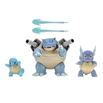 Pokémon Select Evolution 3 Pack - Squirtle, Wartortle & Blastoise Figures
