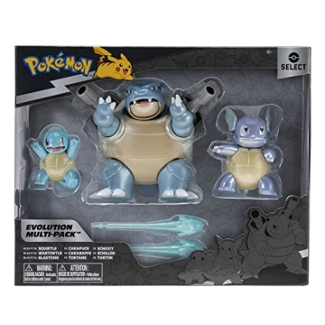 Pokémon Select Evolution 3 Pack Squirtle Wartortle Blastoise