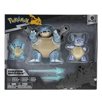 Pokémon Select Evolution 3 Pack Squirtle Wartortle Blastoise