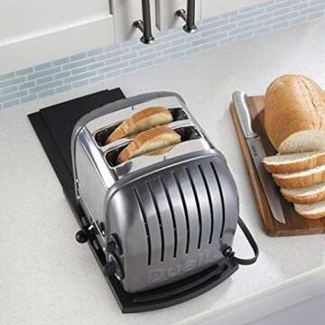 HauSun Handy Sliding tray Sliding Tray Mat for Coffee Maker,Kitchen Appliance Moving Caddy,Countertop Stoage for Air Fryer, Blender, Stand Mixer,Food Processors,1 set