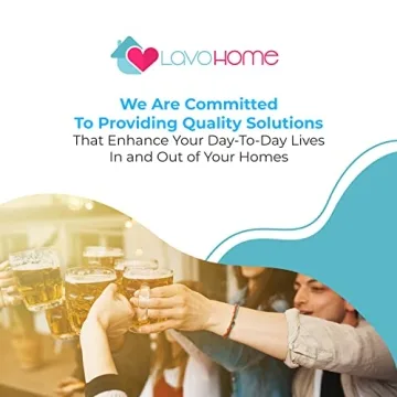 LavoHome Classic Glass Stein Mug for Beer and Beverages