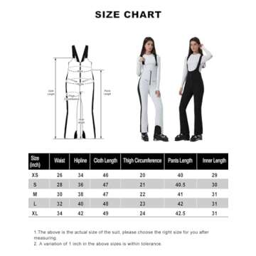 GSOU SNOW Women Ski Bib Pants Snow Overalls Snowboard Waterproof Windproof Insulated Slim Winter Warm