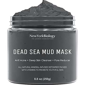 New York Biology Dead Sea Mud Mask for Face and Body with Dead Sea Mud Mask Infused with Lavender - ...