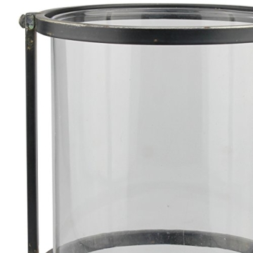 Stonebriar Rustic Black Metal Candle Holder for Home Decor