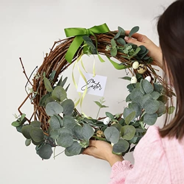 Elegant HATOKU Silver Dollar Eucalyptus Stems for Decor