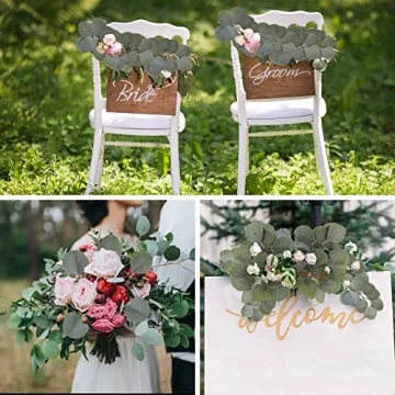 Elegant HATOKU Silver Dollar Eucalyptus Stems for Decor