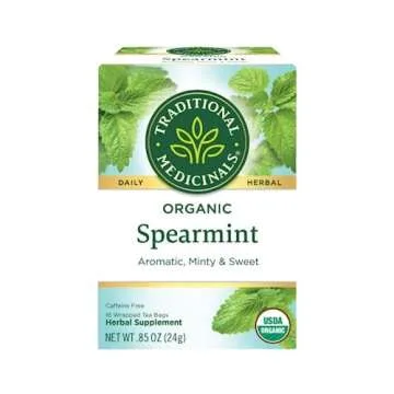 Traditional Medicinals Organic Spearmint Herbal Tea, Healthy & Refreshing, (Pack of 2) - 32 Tea Bags...