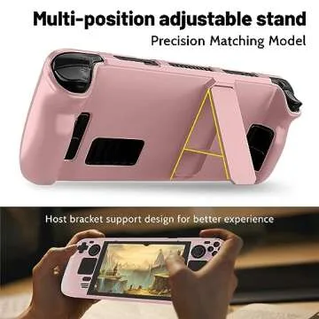 LUPAPA Protective Case for Steam Deck with Kickstand, Non-Slip Protective Shell for Steam Deck Made of PC Material, Accessories for Steam Deck Gaming Handheld