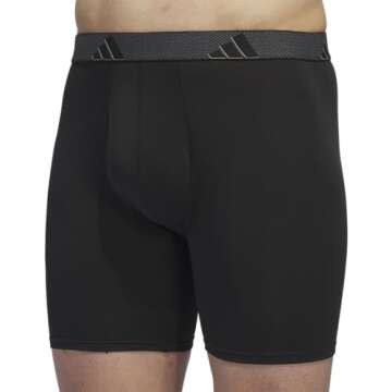 adidas Microfiber Performance Boxer Briefs for Men