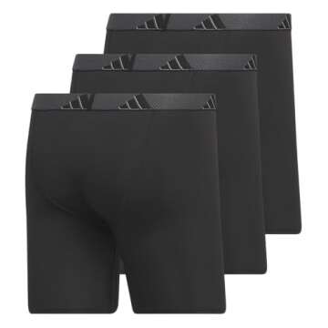 adidas Microfiber Performance Boxer Briefs for Men