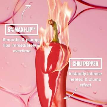 MAYBELLINE Lifter Gloss Lifter Plump, Plumping Lip Gloss with Chili Pepper and 5% Maxi-Lip, Mauve Bite, Sheer Mauve, 1 Count