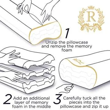 Adjustable Memory Foam King Pillow for All Sleepers