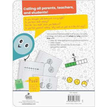 Carson Dellosa Break It Down Grades 2-4 Intro to Fractions Math Reference Book, 2nd, 3rd, 4th Grade ...