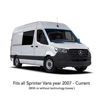 VanEssential Insulated Magnetic Blackout Front Windshield Cover Designed for Mercedes-Benz NCV3/VS30 (Van Years 2007 to Current) - Olive Gray