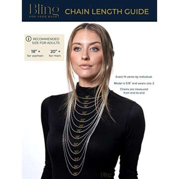 Bling For Your Buck 18K Gold Flashed Sterling Silver 1.2mm Very Thin Italian Cable Chain Necklace - 20"