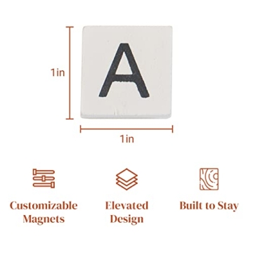 Wooden Magnetic Letter Tiles for Educational Fun and Creativity