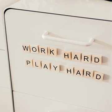 Wooden Magnetic Letter Tiles for Educational Fun and Creativity