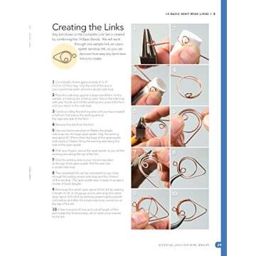 Essential Links for Wire Jewelry, 2nd Edition: The Ultimate Reference Guide to Creating More Than 300 Intermediate-Level Wire Jewelry Links (Design Originals) 10 Projects & Basic Shapes Step-by-Step