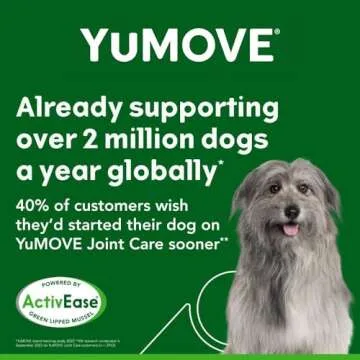 Hip and Joint Supplement - 240 Tablets for Dogs with Glucosamine, Chondroitin, MSM, Omega 3, Hyaluronic Acid, Green Lipped Mussel, & Fish Oil for Dogs - Joint Support Supplement - Senior Dogs