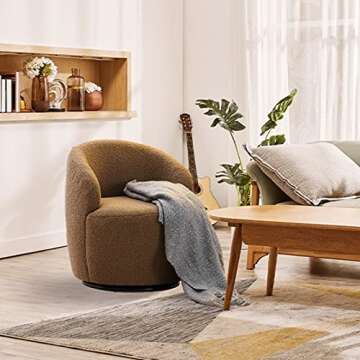 Cute Child Swivel Barrel Chair Set 2 - Cozy & Modern